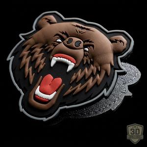 Patch en silicone PVC souple en gros, badge logo en caoutchouc surélevé personnalisé pour vêtements, sacs, casquettes, uniformes, accessoires d'extérieur - Product Image 2