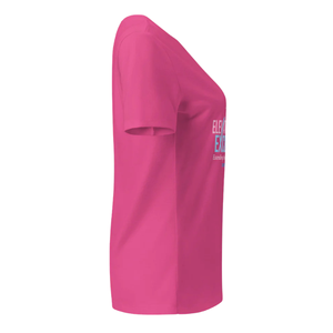T-shirt rose vif pour femme avec motif 'Mom', en coton doux, col rond, manches courtes, vêtement décontracté pour tous les jours - Product Image 3