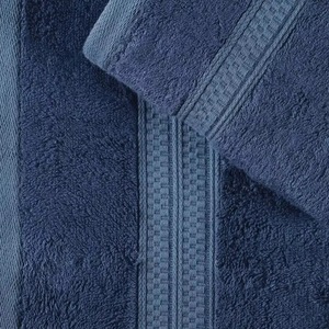 Striped Cotton <b>Towel</b> Set Rectangular Woven Soft Absorbent Home Use Skin-Friendly Blue <b>Teal</b> Gray - Product Image 6