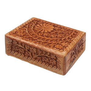 2026 New Wooden Handcarved Decorative Storage <b>Boxes</b> With Hinged Lid For Jewelry <b>Keepsake</b> & Vanity For Home decor Wedding Gifting - Product Image 5