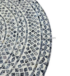 Mesa de centro de nácar de lujo moderna, artesanías naturales elegantes para el hogar, comedor, dormitorio, uso artesanal de Modern Luxury - Product Image 5