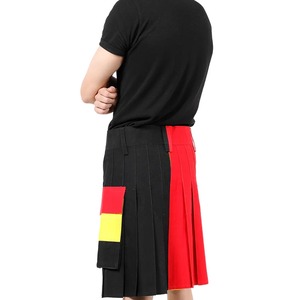 Women's Pink Scottish Highland Fashion Kilt with Adjustable Leather Straps 16oz Cotton Drill/Poly Cotton - Product Image 3