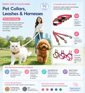 Arnés para Mascotas de la Serie Gato, Disponible en Vietnam, Hecho de Nailon, Nuevo, Ligero y Suave, con Bordado de Gato, OEM y ODM - Product Image 5