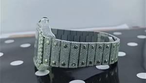 Reloj de Diamantes para Hombre Estilo Hip Hop, Reloj de Cuarzo de Lujo con Diamantes, Reloj de Pulsera Automático VVS - Product Image 2