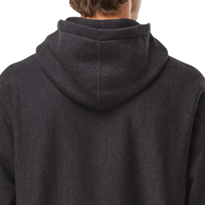 Sudadera con Capucha para Hombre, Tejido Grueso con Textura Cruzada, Color Gris Carbón Jaspeado, Forro Polar Premium, Duradera, Cálida, Estilo Casual Urbano - Product Image 5