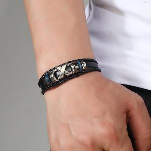 Bracciale con perline a X personalizzato, stile retrò, fatto a mano, gioiello da uomo, accessorio di moda di tendenza, coppia - Product Image 3