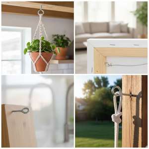 Crochet à œil suspendu en acier, laiton, zinc et nickel plaqué, filetage métrique standard, pour projets d'artisanat, fabrication sur mesure - Product Image 4