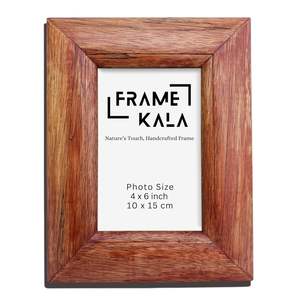 Marco de Fotos de Madera Marrón Hecho a Mano, Ecológico y Personalizable para Exhibir Obras de Arte y Fotos en la Pared, Decoración del Hogar - Product Image 6