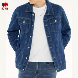 Chaqueta Vaquera Personalizada de Primera Calidad Ryan Pro Gear para Hombre con Cierre de Botones y Logotipo Personalizado - Product Image 1