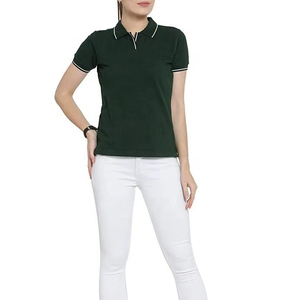 Camisetas Polo de Secado Rápido y Transpirables para Mujer, Corte Ajustado, Precio al por Mayor, Color Sólido, Manga Corta - Product Image 4