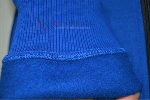 Royal Blue Winter <b>Zip</b>-Up <b>Hoodie</b> Heavy Fleece 100% Cotton Breathable Hip Hop Style <b>Pocket</b> Regular Fit Custom Logo OEM Service Men - Product Image 4