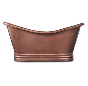 Bañera Mexicana de Cobre con Base Recta, Hecha a Mano con Cobre Puro a un Precio Accesible y en Oferta - Product Image 1