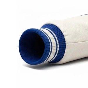 Mens Customized Color Leather Winter Hooded Varsity Letterman Bomber <b>Jacket</b> Retro Baseball College Style Plain Dyed Stand Front - Product Image 6