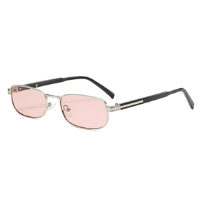 RTS 2026 Trending Fashion <b>Small</b> Square Metal <b>Frame</b> Men Womens UV Protection <b>Sunglasses</b> for Outdoor Activities - Product Image 3