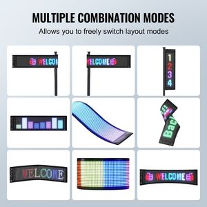 P5 programmabile pannello di visualizzazione a LED a colori con Pattern di animazione con testo personalizzato per APP Bluetooth per pubblicità aziendale - Product Image 6