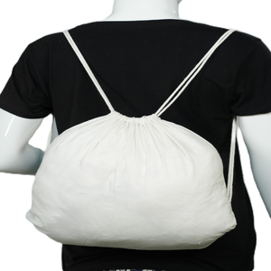 Sac à dos à cordon en coton biologique imperméable de haute qualité pour hommes, personnalisable avec logo, capacité 23L, courbe physiologique - Product Image 4