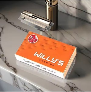 Lames de rasoir jetables à usage unique en acier inoxydable de haute qualité pour hommes, sur demande, 10 pièces/paquet, gris argenté, rasage en douceur - Product Image 4