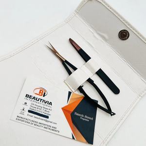 Pince à épiler oblique de haute qualité avec ciseaux affûtés pour le modelage des sourcils, outils légers en acier inoxydable pour l'épilation des poils - Product Image 6