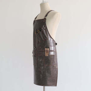 PU <b>Leather</b> <b>Apron</b> Waterproof Barber Hair Cutting <b>Apron</b> - Product Image 3