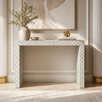 Table console à motifs, table d'entrée moderne, table de canapé décorative, table de salon