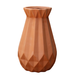 Vase décoratif moderne en terre cuite pour fournisseur de jardinage, vase à fleurs décoratif d'intérieur avec impression de logo gratuite - Product Image 1