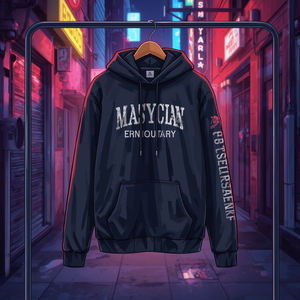 Sweat à capuche pour homme en coton lourd brodé, style streetwear décontracté, avec personnalisation OEM ODM - Product Image 3