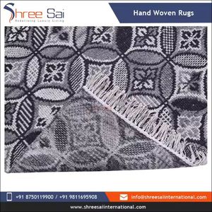 พรมผ้าฝ้ายพิมพ์ลายทรงสี่เหลี่ยมผืนผ้าลายปักดีไซน์ไม่เหมือนใคร - Product Image 4