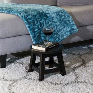 Espresso Maple Leaf Carved Wooden <b>Step</b> <b>Stool</b> for Kids' Chairs - Product Image 5