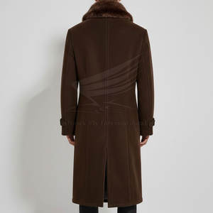 Trendy Design Men's Woolen Overcoat Casual Party Style Breathable <b>Coat</b> with Premium <b>Stitching</b> Art - Product Image 3