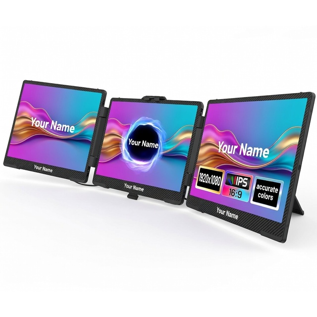 14.2 Inch Portable FHD 1080P Monitor OEM/ODM External USB-C for HDMI Display Wholesale Screen Extender for Laptop Presentation