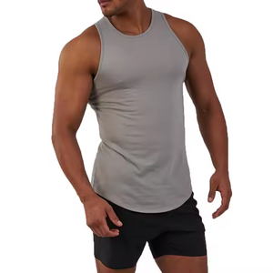 Camiseta sin Mangas de Diseño de Calidad para Hombre, Ropa Deportiva, 95% Algodón, 5% Elastano, Camiseta Interior para Hombre, Camiseta sin Mangas de Algodón Premium - Product Image 2
