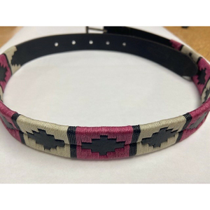 เข็มขัดหนังโปโลขายดี พร้อมงานปักมือ โลโก้สั่งทำได้ ชุดกีฬาขี่ม้า สำหรับนักขี่ม้า รับผลิตแบบ OEM ODM - Product Image 5