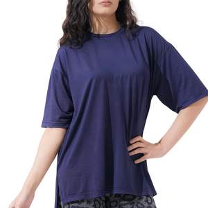 Wholesale Custom Women Plain T Shirt Heavyweight Cotton Short Sleeve <b>Slim</b> Fit <b>Black</b> Tee OEM - Product Image 1