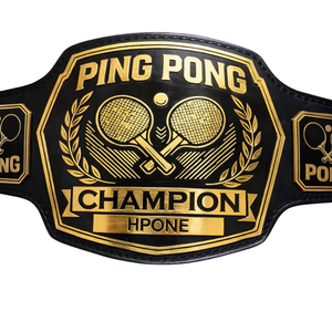 Ceinture de champion de ping-pong, ceinture de titre sportif personnalisée de haute qualité, personnalisée avec l'icône du tennis, édition de collection - Product Image 5