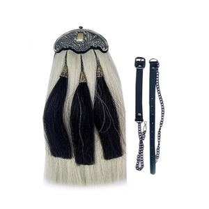 Espuelas de Cuero Genuino de Alta Calidad, Accesorio para Instrumento Musical Escocés, Borla de Cuero Hecha a Medida con Crin de Caballo - Product Image 4