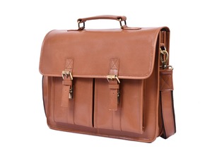 Brown Canvas Laptop <b>Bag</b> Satchel Briefcase Crossbody <b>Computer</b> <b>Bag</b> with Adjustable Strap for Business Office School Travel - Product Image 4