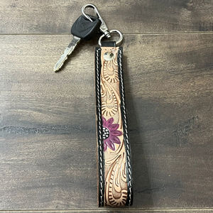 Llaveros de Cuero Genuino Hechos a Mano con Correa de Mano Personalizada al por Mayor, Llaveros con Cordón para Cartera, Bolso, Teléfono Celular - Product Image 4