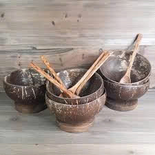 Coconut Wood Bowl Dinnerware Set Kitchen Utensils Environmentally Friendly And Safe For Health - Product Image 6