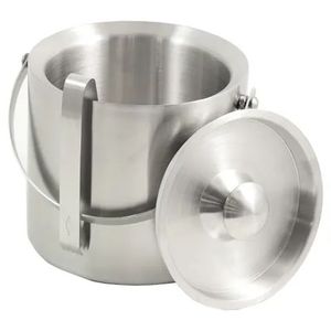 Seau à glace vintage en métal pour le refroidissement du champagne, du vin et des boissons, idéal pour les hôtels, restaurants, bars, fêtes et mariages - Product Image 2
