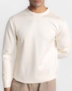 Pull en tricot à col rond pour homme, coupe classique, couleur unie, décontracté, pour l'automne - Product Image 2