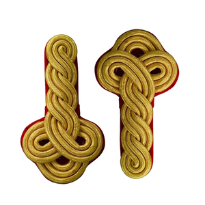 Nouvelles épaulettes torsadées OEM de qualité supérieure 2026 pour uniforme de cérémonie, avec cordons et nœuds, couleur personnalisée découpée au laser or, pour épaulettes de grade. - Product Image 4