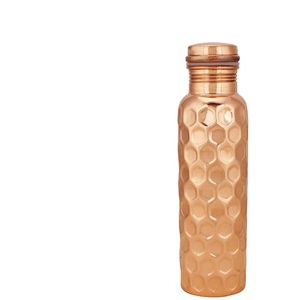 Bouteille d'eau en cuivre pur 1000 ml – Bienfaits ayurvédiques pour la santé, conception étanche et sans raccords, écologique, finition polie miroir - Product Image 4