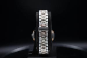 Reloj de Moissanita con Corte Brillante VVS, Cuadrado, Estilo Antiguo, Hip Hop, Lujo, Cuarzo, Moda, Negocios, Esfera de Cristal, Colección para Hombre - Product Image 4