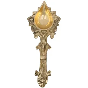 Bold Blossom Brass <b>Stick</b> Incense Burner Aromatic <b>Diffuser</b> for Multi-Regional Incense All-Season Use - Product Image 3