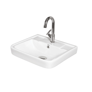 Lavabo mural en céramique blanche de qualité supérieure, 100 % authentique, pour usage domestique et commercial, destiné aux acheteurs sérieux. - Product Image 1