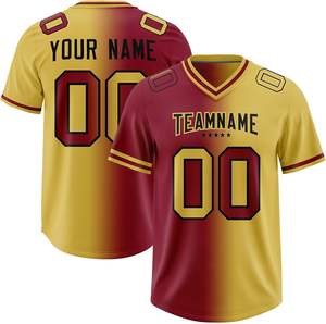 เสื้ออเมริกันฟุตบอลคุณภาพพรีเมียมสั่งทำได้ตามขนาด ระบายอากาศได้ดี โลโก้ด้านหน้า โพลีเอสเตอร์ 100% สกรีนชื่อทีมได้ตามต้องการ MOQ ต่ำ สินค้ามาใหม่ - Product Image 5