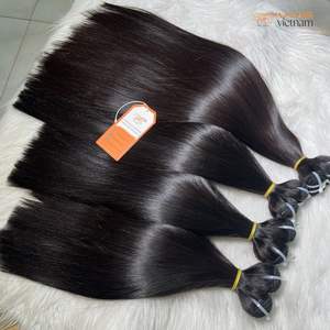 Extensiones de cabello humano de larga duración 100%, trama recta de hueso de Color Natural en paquetes, precio al por mayor, extensiones de cabello, la mejor opción - Product Image 1