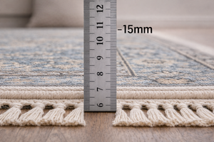 Tapis berbère marocain tissé à la main aux motifs géométriques, chameaux, maisons et étoiles - Product Image 4