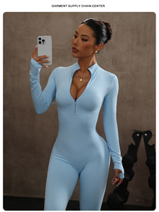 ชุดออกกำลังกายผู้หญิงไร้ตะเข็บ ยืดหยุ่นสูง ชุดโยคะแบบชิ้นเดียว ยกกระชับสะโพก ชุดบอดี้สูทสำหรับออกกำลังกาย ช่วยกระชับสัดส่วน - Product Image 2