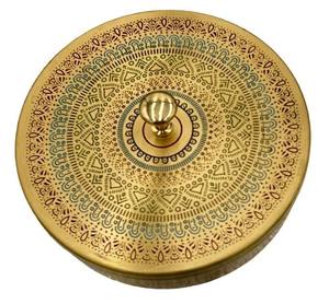 Traditional Gold Brass Spice Boxes <b>Stackable</b> Eco-Friendly Custom Size Lidded Kitchen <b>Storage</b> <b>Container</b> Organizing - Product Image 3